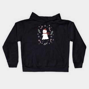 Ice Skating Ghost Kids Hoodie